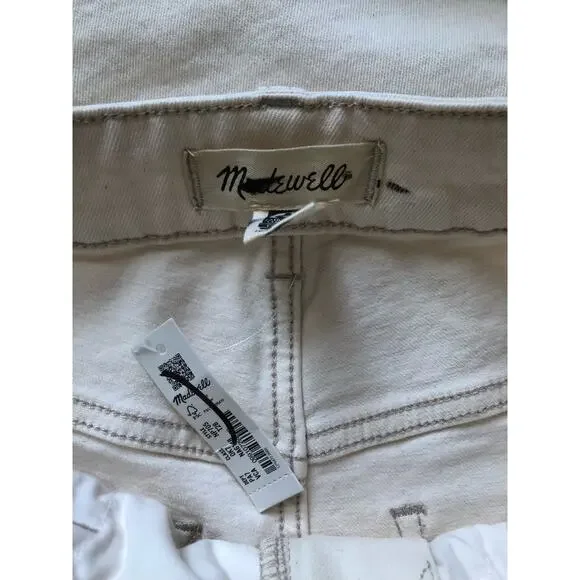 New Madewell The Curvy '90s Straight Jean Ivory Size W28 Tall - Picture 6 of 16
